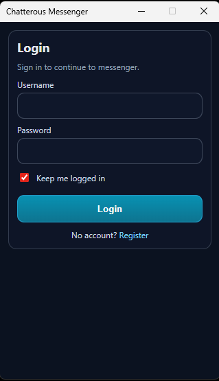 Messenger main window